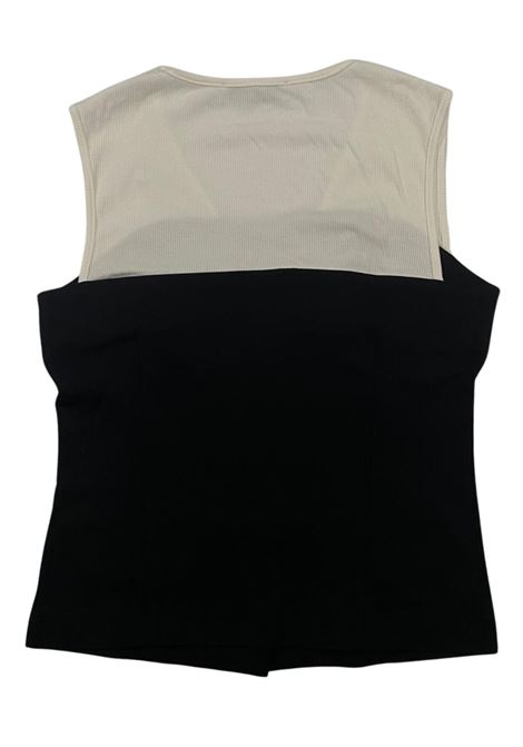 Gilet bambina nero in viscosa Manila Grace | 145JMJS25/SUNERO